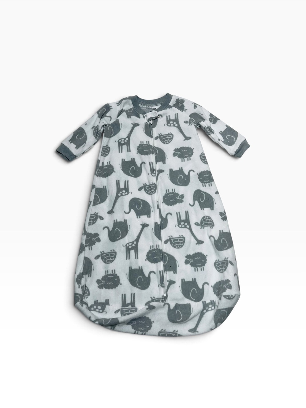 Carter's Gray Animal Print Sleep Sack Pajama